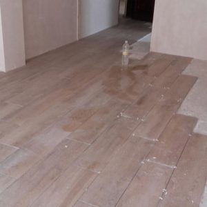 Solería del salon Salón reformado